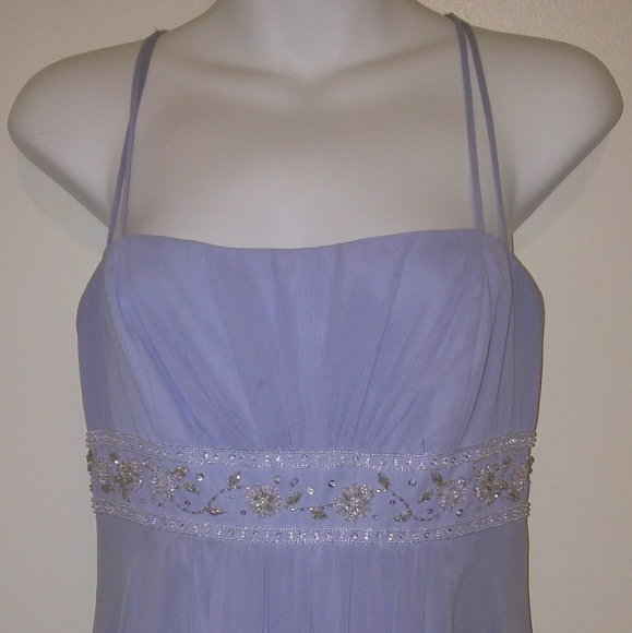 David's Bridal blue gown - Picture 2 of 8